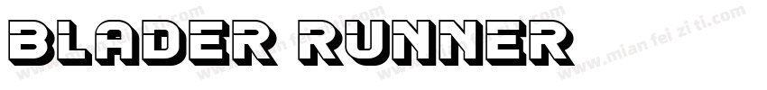 blader runner字体转换